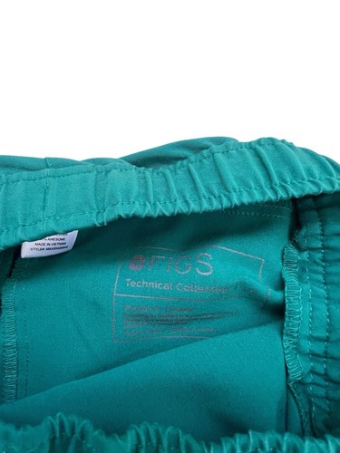 Two Figs Tansen Jogger Scrub Pants Men's S/S Short Indocyanine Green MXXSW2004S - Picture 3 of 5