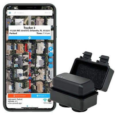 3.0 GPS Tracker - Over 1 Month Battery - with Heavy Duty Waterproof Case and ...