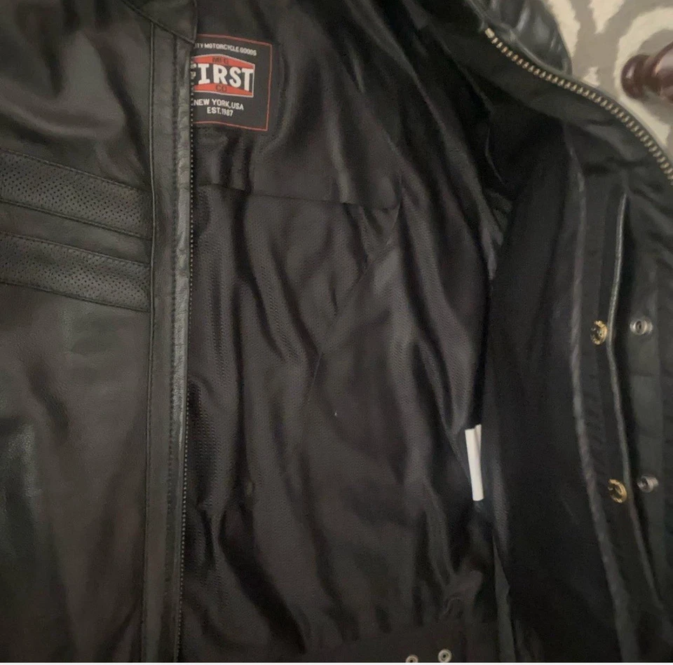 First Classics - L-162 - средний - черная кожаная куртка - Изображение 3 из 4