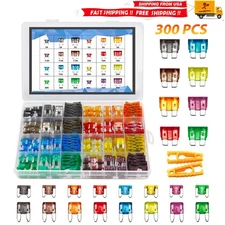 300Pcs Auto Blade Fuse Assortment Assorted Kit Blade Set Auto Truck Automotive