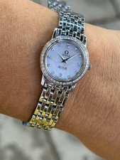 Omega De Ville Prestige Diamanti Quadrante MOP Donna Swiss Made 695.1055