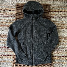 Lululemon Scuba Hoodie Hoody Graphic Blue Grey Graphic Women's Size 8 Medium M