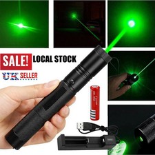 990Miles 532nm Green Laser Pointer Pen Astronomy Visible Beam Rechargeable Lazer