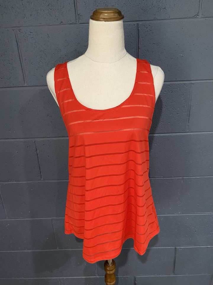 ROCKWEAR Size 16 Sleeveless Gym Top Tank Red Activewear Singlet
