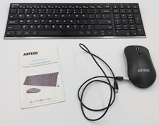 Arteck HW193 2.4G Wireless Keyboard MW162 Mouse Ultra Slim No Dongle