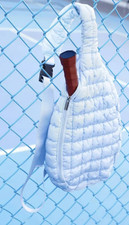 NWT Pickle O' Joe Quilted Sling Pickleball Pickle Ball Racket Bag - Light Blue