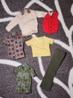 Vintage Ken Doll Clothing Lot 1960s Mattel Tagged Shirts Vest Pants Barbie