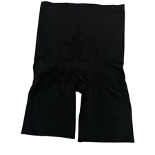 Assets by Spanx Black High Rise Mid Thigh Shaping Bottom Size Large