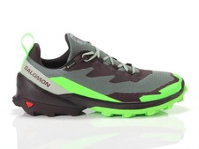 SALOMON Mens Brown & Green Cross Over 2 GTX Running Trainers UK 9 BRAND NEW