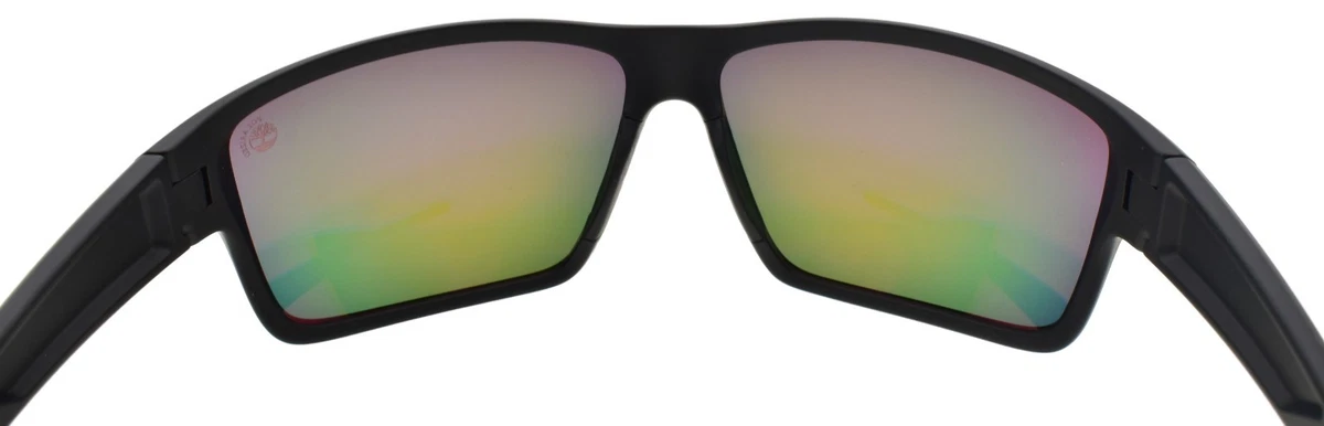 Timberland TB9277 02D Men's Sunglasses Wraparound Black / Mirrored Polarized