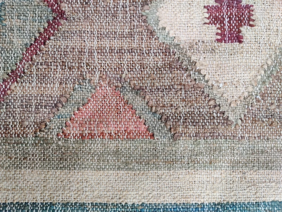 Natural 5 x 8 ft Handwoven Jute Kilim Area Rug for Living Room Geometric 160x240 - Image 3 of 4