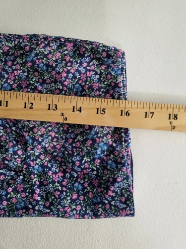 Canotta Rewind floreale crop top smocked taglia large foderata davanti - Foto 3 di 10