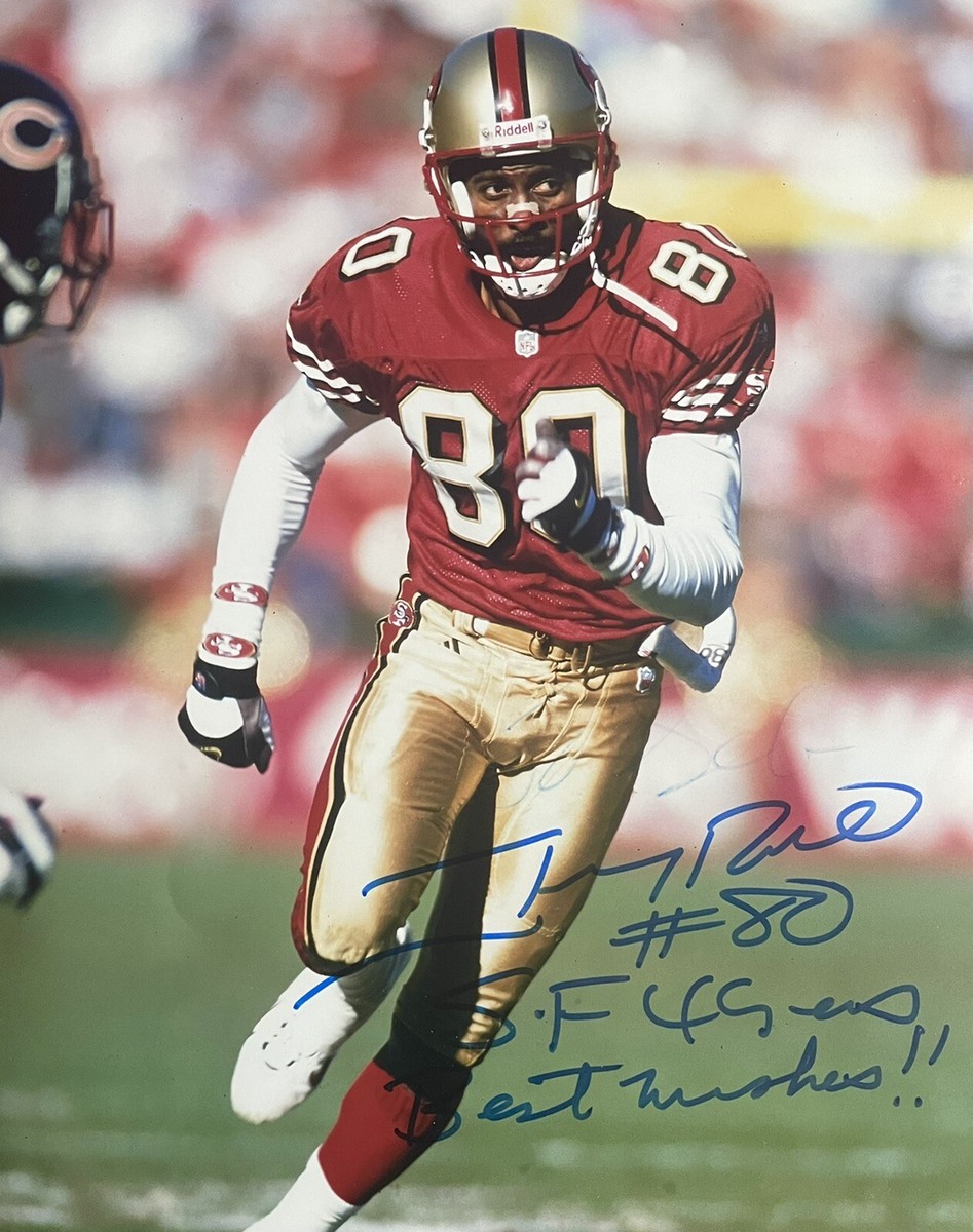 Jerry Rice Signed San Francisco 49ers 8x10 Photo Inscriptions Read 