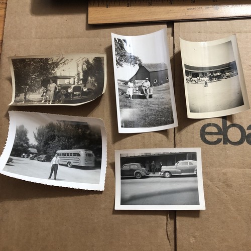 Vintage Black and White Photos Of People With There Vehicals ! Look !