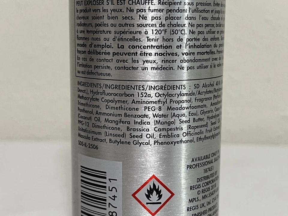 Regis Designline Working Spray 9 oz Ultimate Hairspray Flexible Hold - Imagem 3 de 4