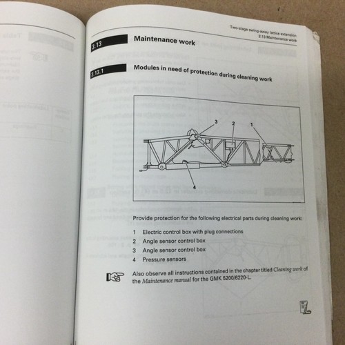 Grove Manitowoc GMK 5200 6220L ALL TERRAIN CRANE OPERATING MANUAL LATTICE EXT - Picture 4 of 5