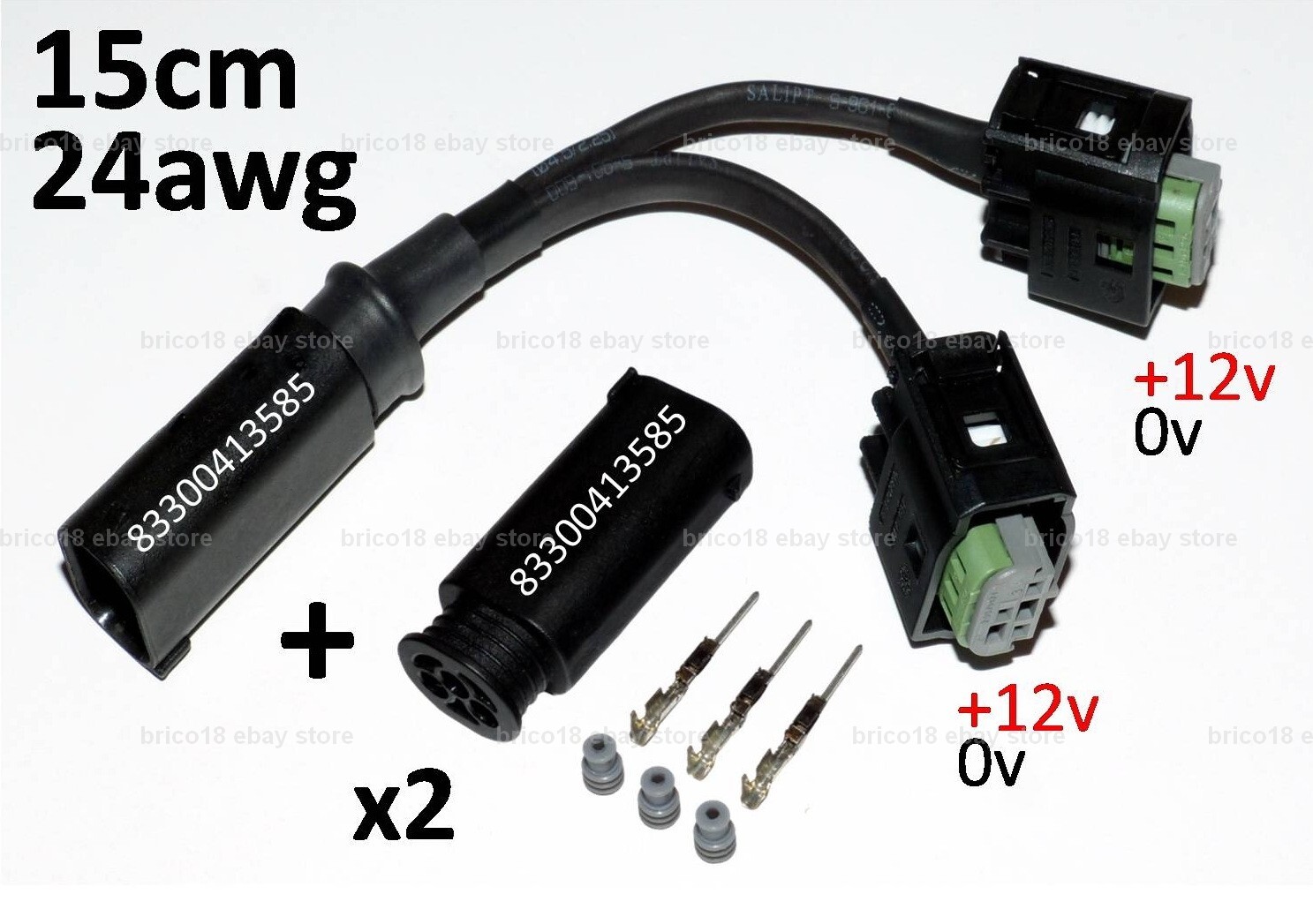 Prise accessoire BMW 15cm 24awg 2p pour motos R1200 et R1250 GS
