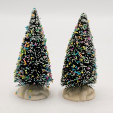 Lemax Sugar N Spice Juego de 2 Pinos Confitados 44161 RETIRADO 2004 Navidad