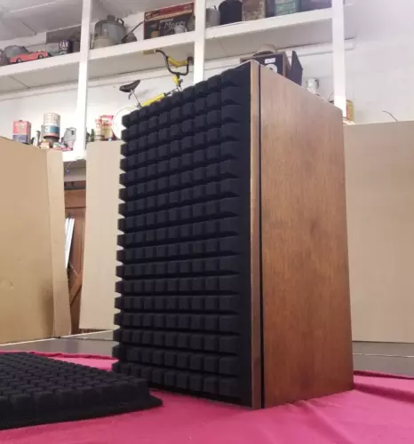 Black  'Sculptured Air'  Foam Grille Inserts..JBL L-100 Century speaker