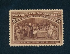 drbobstamps US Scott #234 Mint Hinged VF+ Stamp Cat $50