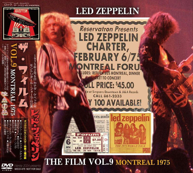 LED ZEPPELIN THE FILM VOL.9 MONTREAL 1975 (DVD) | eBay
