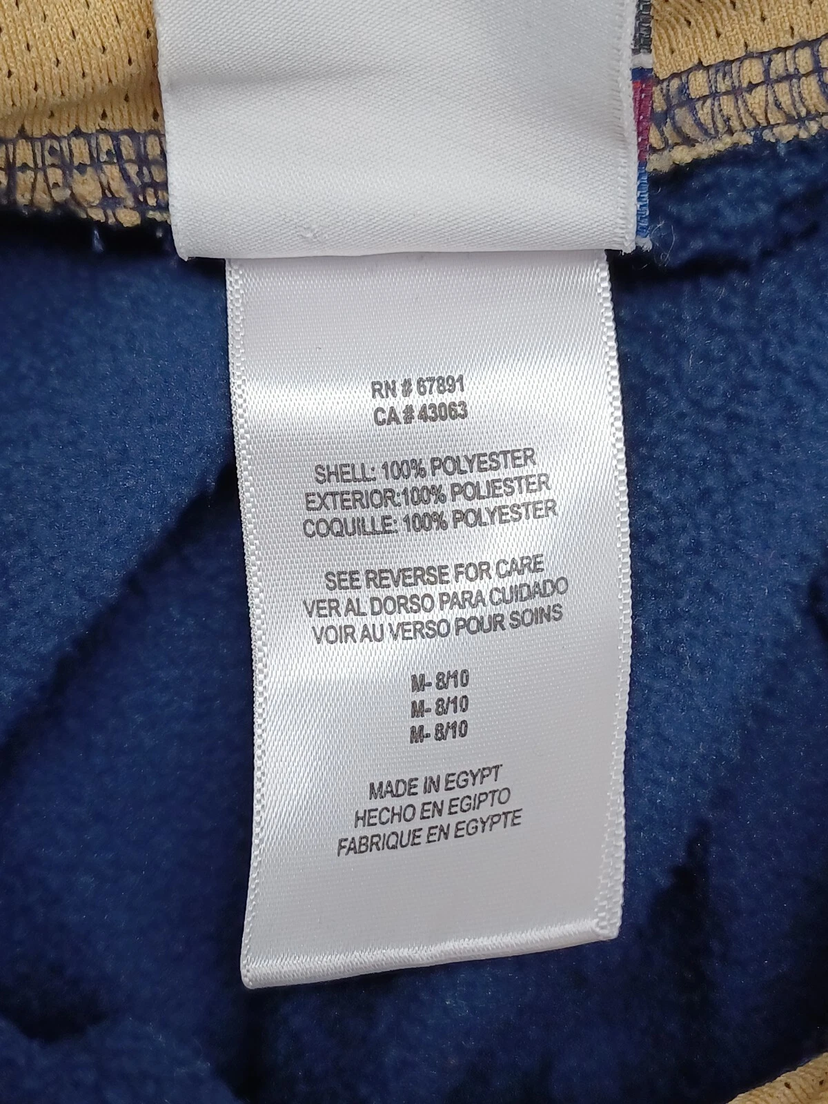 VETEMENTS Felpa con cappuccio Los Angeles RAMS Youth Medium 8 10 giacca NFL abbigliamento squadra bambino