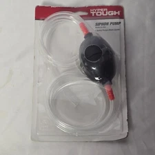 Hyper Tough Manual Fluid Liquid Siphon Pump Universal Home & Auto 1- 6 ft Hose