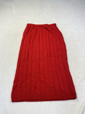 Pandora Women's Size Large Elastic Waist Fitted Knit Sweater Skirt