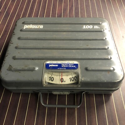 Pelouze P100S 100 lb. x 1 lb.  Capacity Heavy Duty Utility Scale Vintage