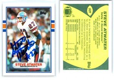 Steve Atwater Autograph, Denver Broncos, Rookie, Topps #52T (1989) HOF