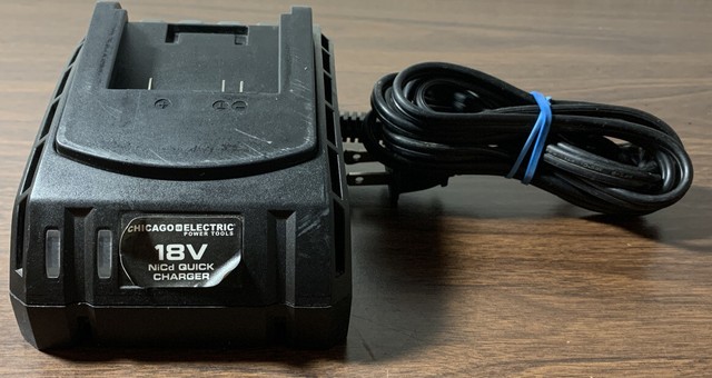chicago electric power tools 18v battery charger