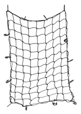 New Cargo Nets 4 x 5 Foot  Black Elastic Bungset w/ 10 Hook * US FREE SHIPPING *