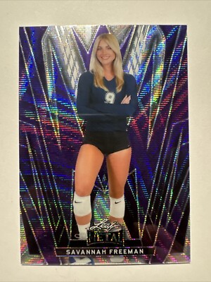 2024 Leaf Women of Sport Savannah Freeman Purple Wave 6/9