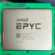 AMD EPYC 7K62 CPU Unlocked 2.6-3.3 GHz 48 Cores OEM version of AMD EPYC 7642 