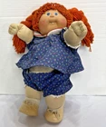 1983 Cabbage Patch Kids Doll Red Hair Girl one Tooth Dimples Original Clothes