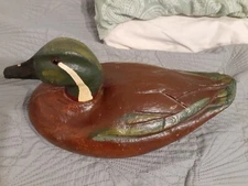 Vintage ~ J C Higgins ~ Life-Like Duck Decoy ~ Sears & Roebuck ~ Paper Mache