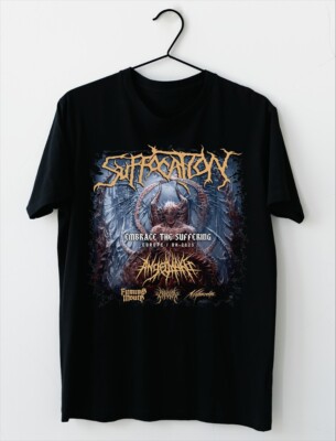 Suffocation - Embrace The Suffering Tour 2025 Black All Size Shirt AR922
