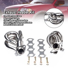 Shorty Exhaust Headers Kit Manifold Steel For Ford F150 F250 4.6l Tubular 97-03 Shorty Exhaust Headers Kit Manifold Steel For Ford F150 F250 4.6l Tubular 97-03