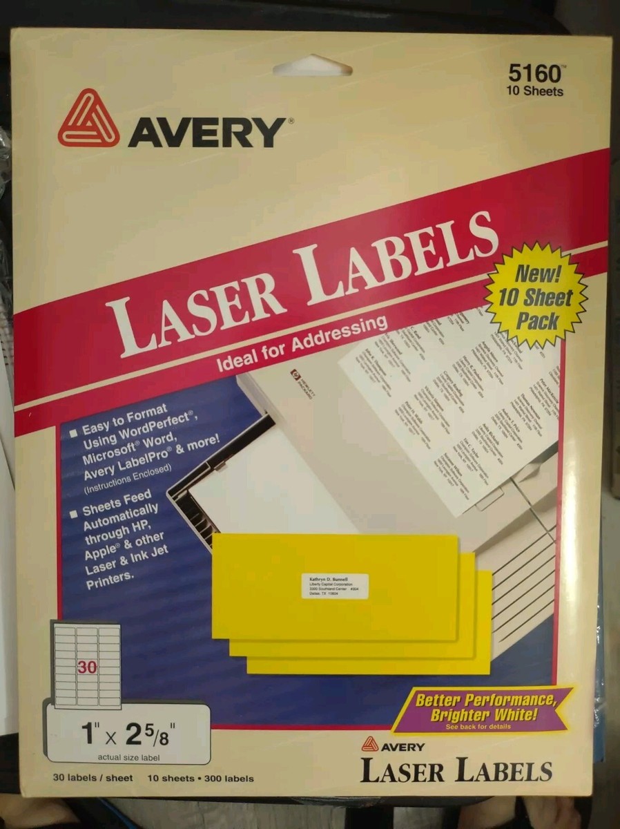 Avery 5160 laser labels | eBay