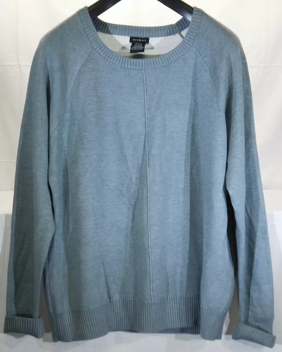 Max Mia Men s Long Sleeve Sweater Sky XXL