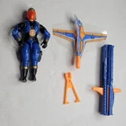 1991 Gi Joe 3.75" Cobra Commander v4 w/ Glider Figure Hasbro