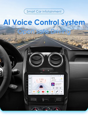 For Renault Duster 2015-2020 Car Stereo Radio CarPlay 6+64GB Android 14 GPS WiFi