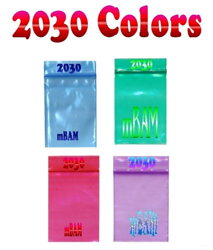 100 CONFEZIONI 4040 SACCHETTI COLORATI COLORE BLU MELA MINI ZIP 4.0x4.0" - Foto 6 di 10