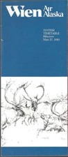 Wien Air Alaska system timetable 5/27/83 [9051] Buy 4+ save 50%