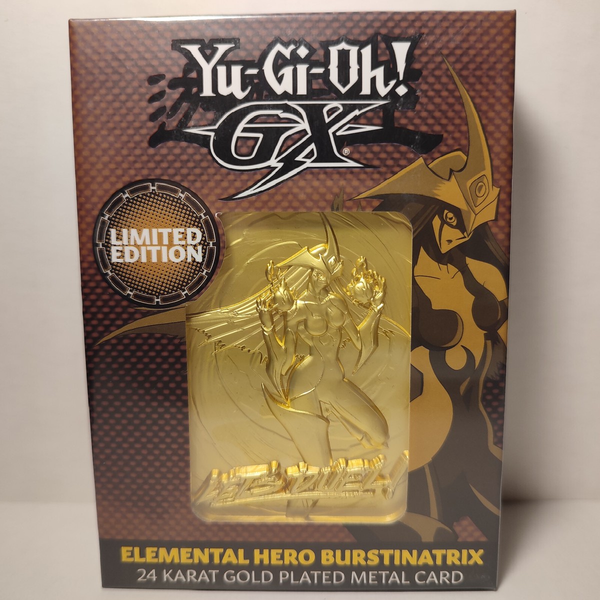 Yugioh GX Elemental Hero Burstinatrix Metal Card 24k Gold Plated