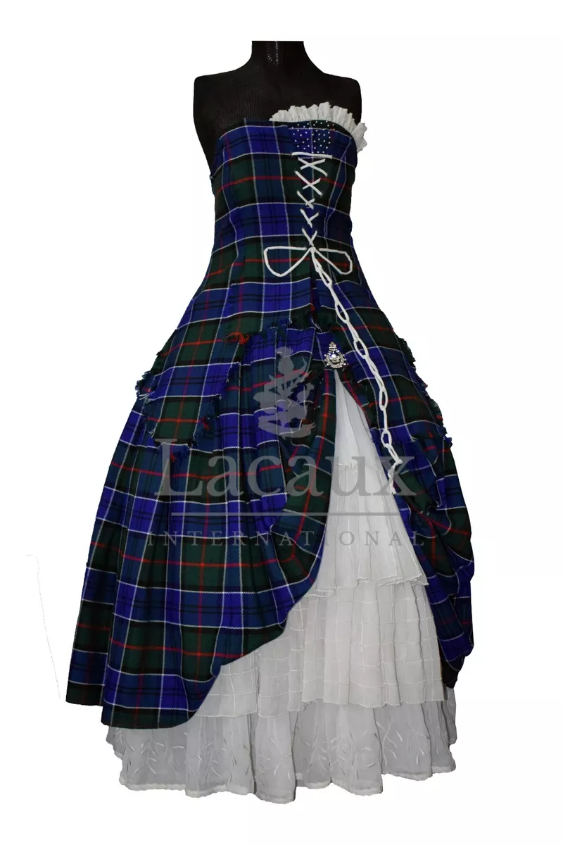 Ladies Bella Tartan Wedding Dress Timeless Scottish Heritage for