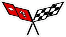 #5418m (1) 6" Corvette C3 Stingray Vintage Retro Decal Sticker LAMINATED