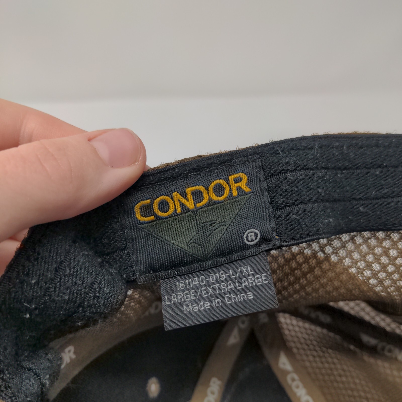 Condor Patch Fitted Mesh Back Hat Brown L/XL Vent… - image 9