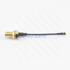 IPX1 IPX U.FL UFL to SMA Female Bulkhead Jack Pigtail Coax Cable Hex 8mm D-cut