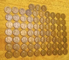 Lincoln  Starter  Set  With 73 Coins check  description .1909 Vdb _1940s